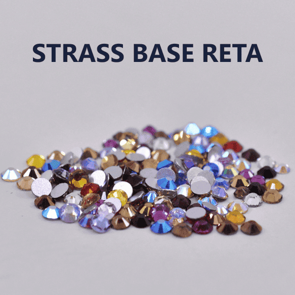 Strass Base Reta/Flat Back